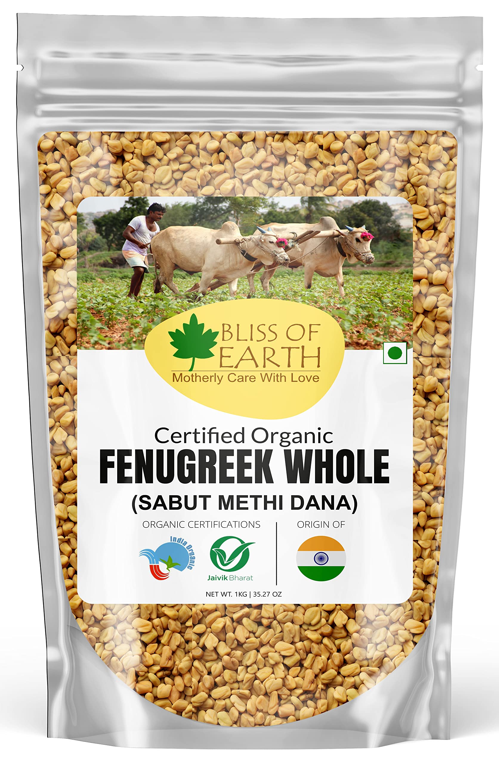 Bliss of Earth Organic Whole Fenugreek Seeds, Sabut Methi 1kg (B08W4SPMNW) Amazon Price History, Amazon Price Tracker