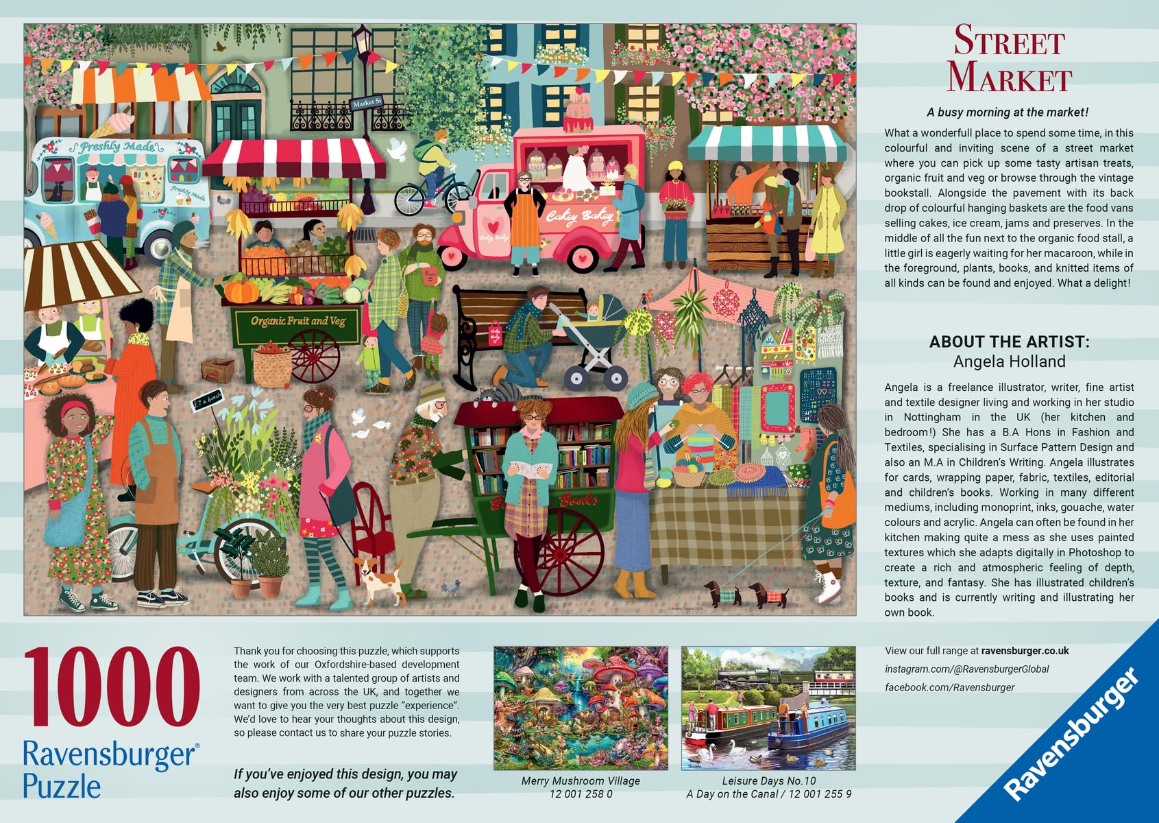 Amazon.com: Ravensburger Street Market 1000 Piece Jigsaw Puzzle