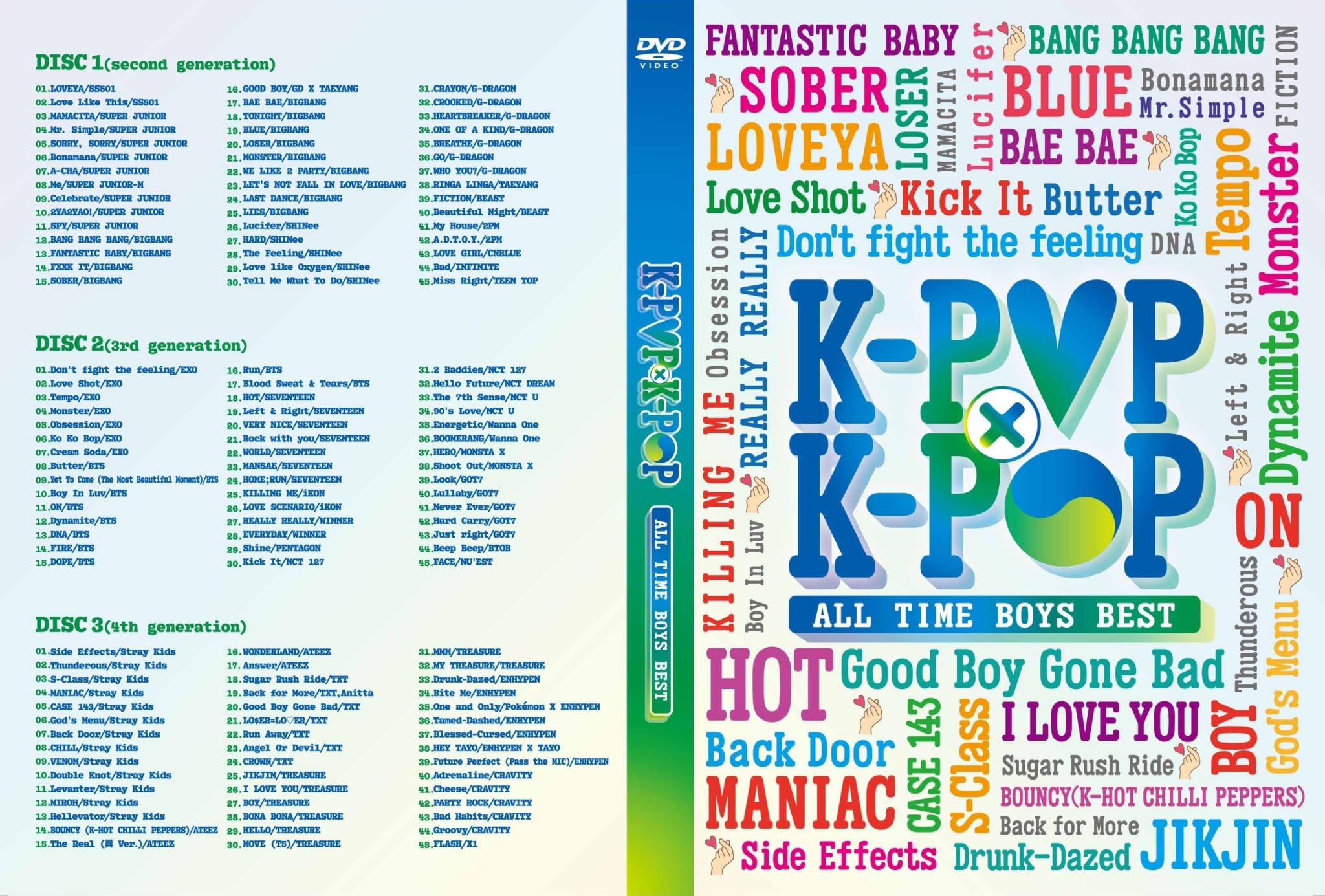 Amazon.co.jp: K-POP DVD！！限定特価！！K-POP×K-POP ALL TIME BOYS