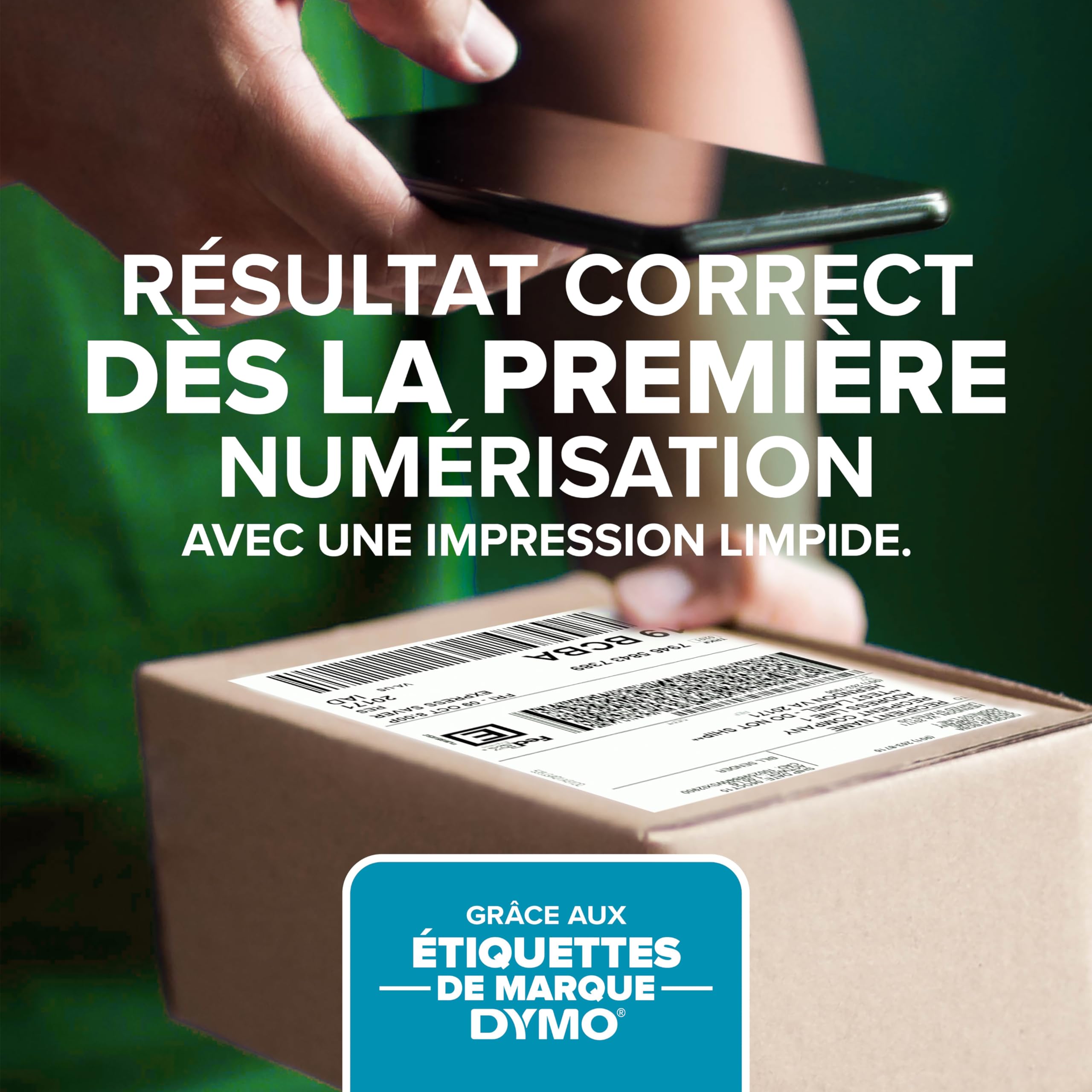 DYMO LabelWriter 550 imprimante d'étiquettes | Étiqueteuse avec impression thermique directe | Reconnaissance automatique des étiquettes | Prise UE 2 broches