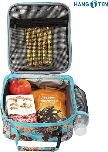 Miniatura 6 de Hang Ten Lonchera básica aislada para el trabajo, lonchera térmica reutilizable para la oficina, para hombres, mujeres (arco iris islanda)