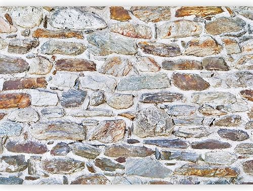 artgeist Mural de pared de piedra sintética de 116 x 83 pulgadas, papel pintado autoadhesivo XXL despegar y pegar, adhesivo grande extraíble para