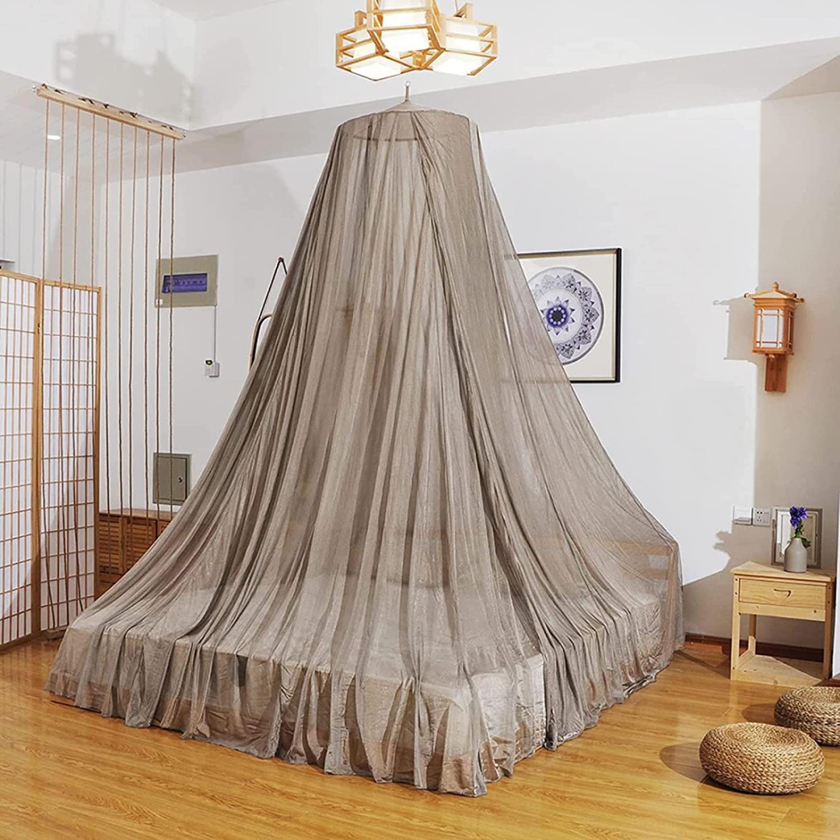 AMNOOL Radiation Protection EMF Shielding Bed Canopy, EMF/Wifi/5G, Other RF Damping Mosquito Net Made of Silver Fibre Fabric, 24 x 98 x 472 Inches