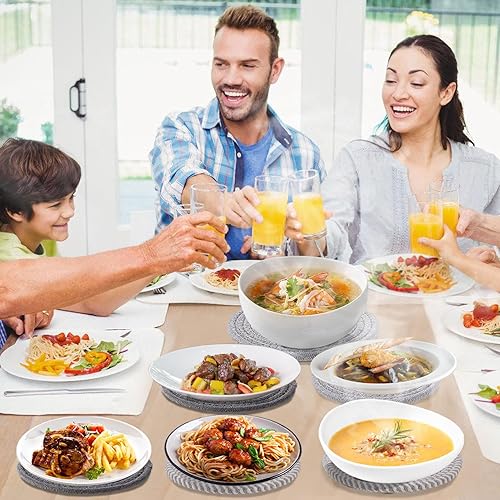 Miniatura 6 de 6 salvamanteles para platos calientes, salvamanteles hechos a mano para ollas y sartenes calientes, tejido de algodón bohemio resistente al calor,