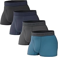 Pair of Thieves Men's 4-Pack Cotton Trunks Underwear - 4-Way Stretch, No-Roll Waistband, Breathable Everyday Comfort