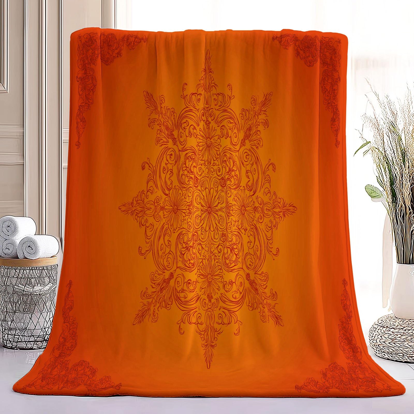 Victoriano - Manta polar de franela cómoda y cálida para sofá, cama, 220 x 240 cm