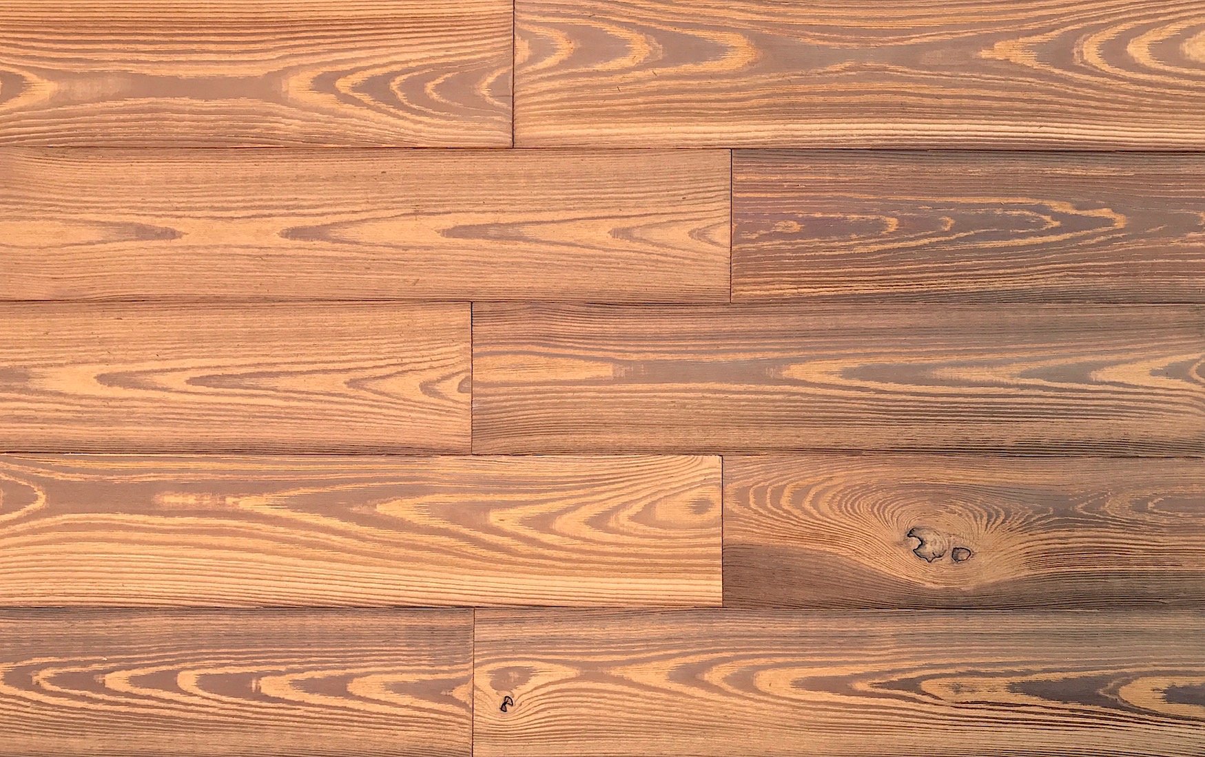 Smart Paneling Thermally-Modified Barn Wood Wall Planks, Nail-in, 1/4" x 5" x 24", 10 sq. ft., Gold, Pack of 14