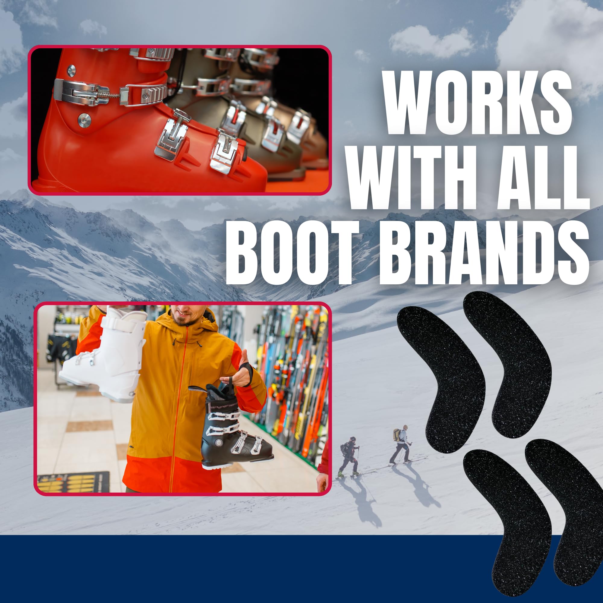 Boot Fitting Ski Boot Manufacturers Adhesive Foam Padding WORGEOUS