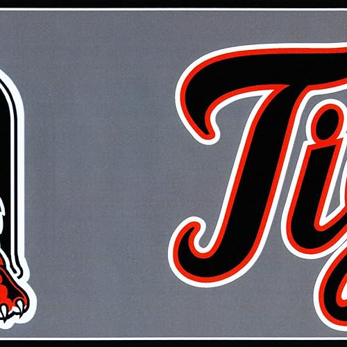 CONCORD WALLCOVERINGS Papel Pintado Frontera Deportes Patrón Equipos Logo Béisbol Americano Para El Dormitorio De Los Niños Sala De Juegos Gimnasio