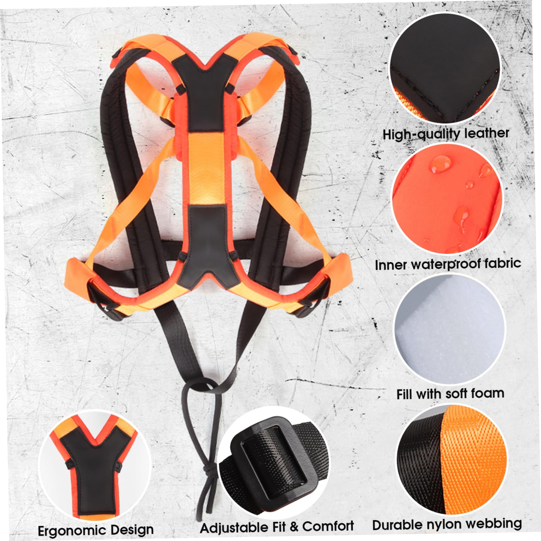 Arnés de Trineo para Perros de Trabajo, arneses de Trineo para Perros para Entrenamiento de comportamientos, tracción de Pesas, canicross, ski-joring