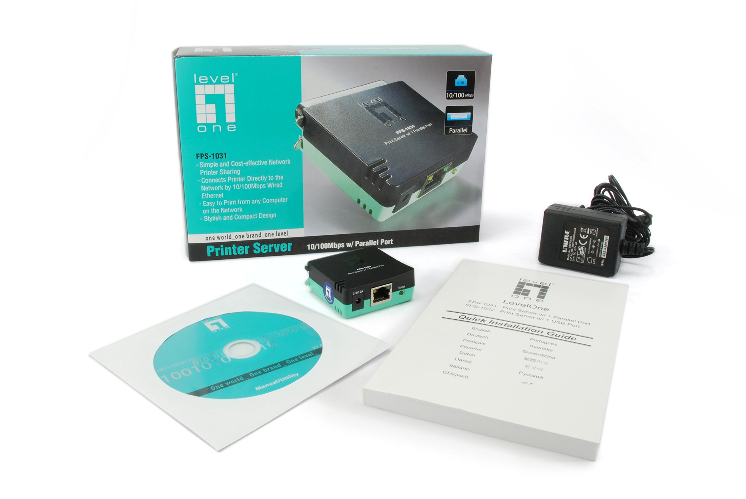 Level One FPS-1031 Printer Server 1 Port Parallel