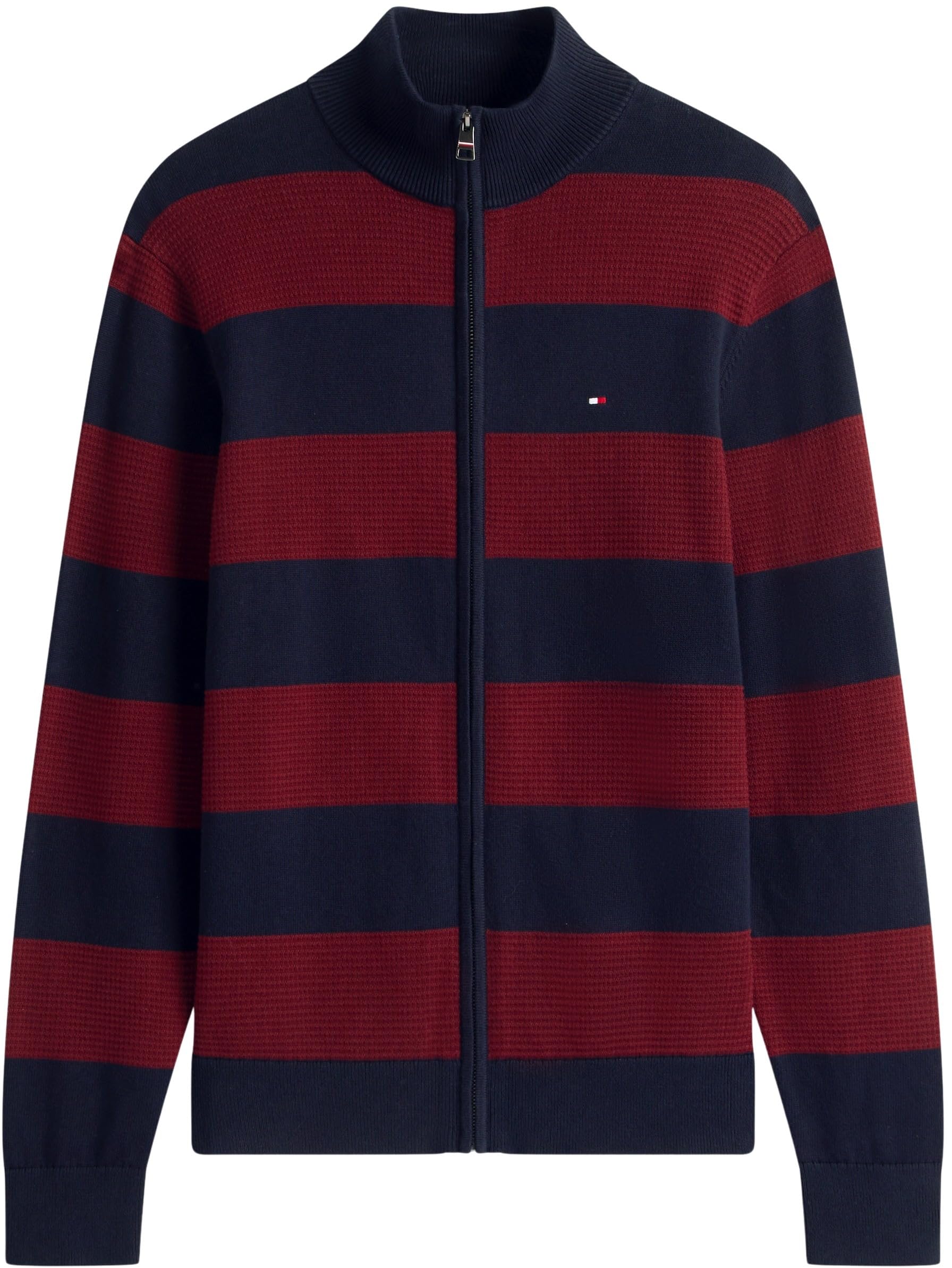 Tommy Hilfiger Block Stripe Cotton Zip Through Mw0mw41483 Suéter con Cremallera Hombre (Pack de 1)