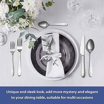 Amazon.com | 40 Piece Silverware Set Service for 8, EIUBUIE