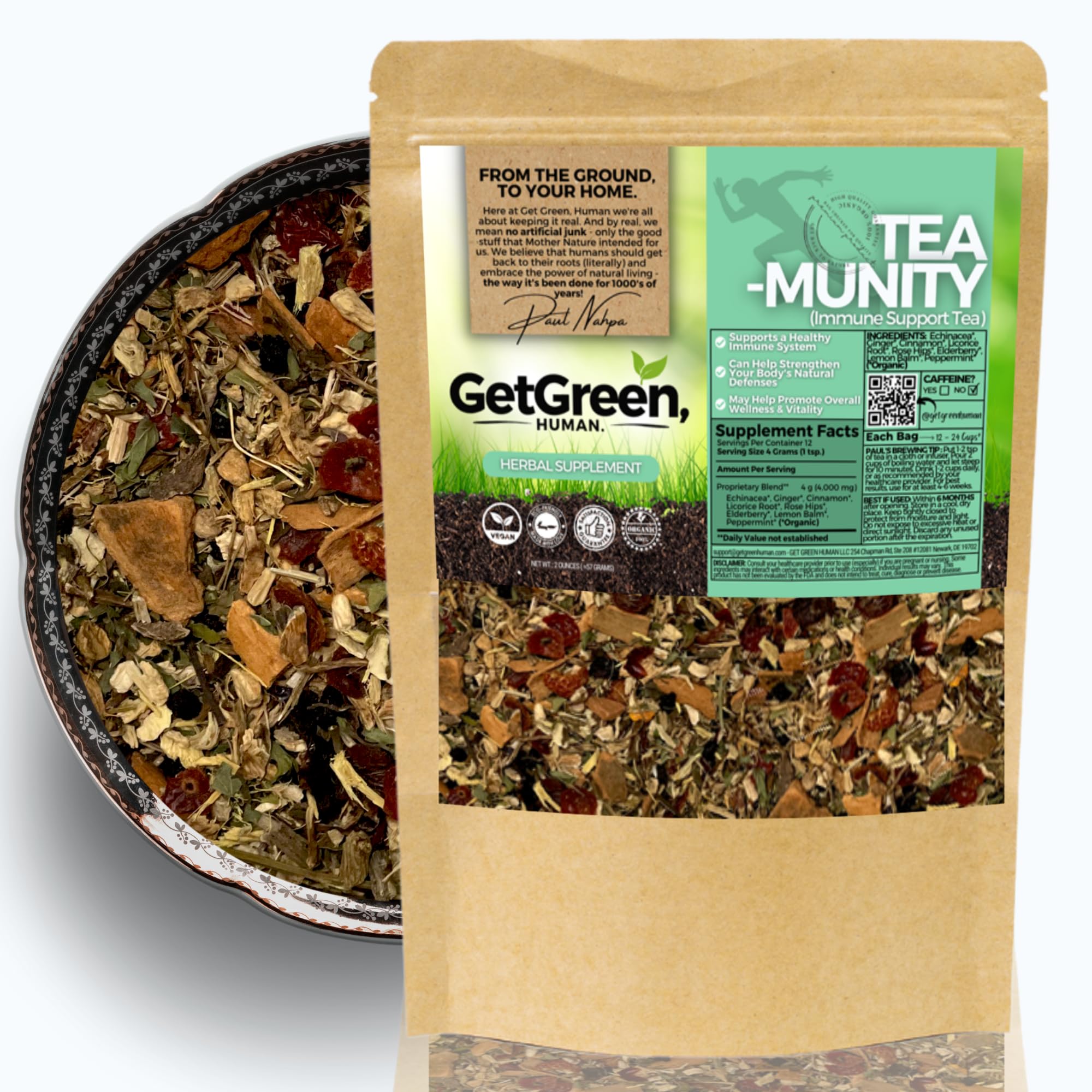 Amazon.com : Healthy Immunity and Defense Loose Leaf Tea w