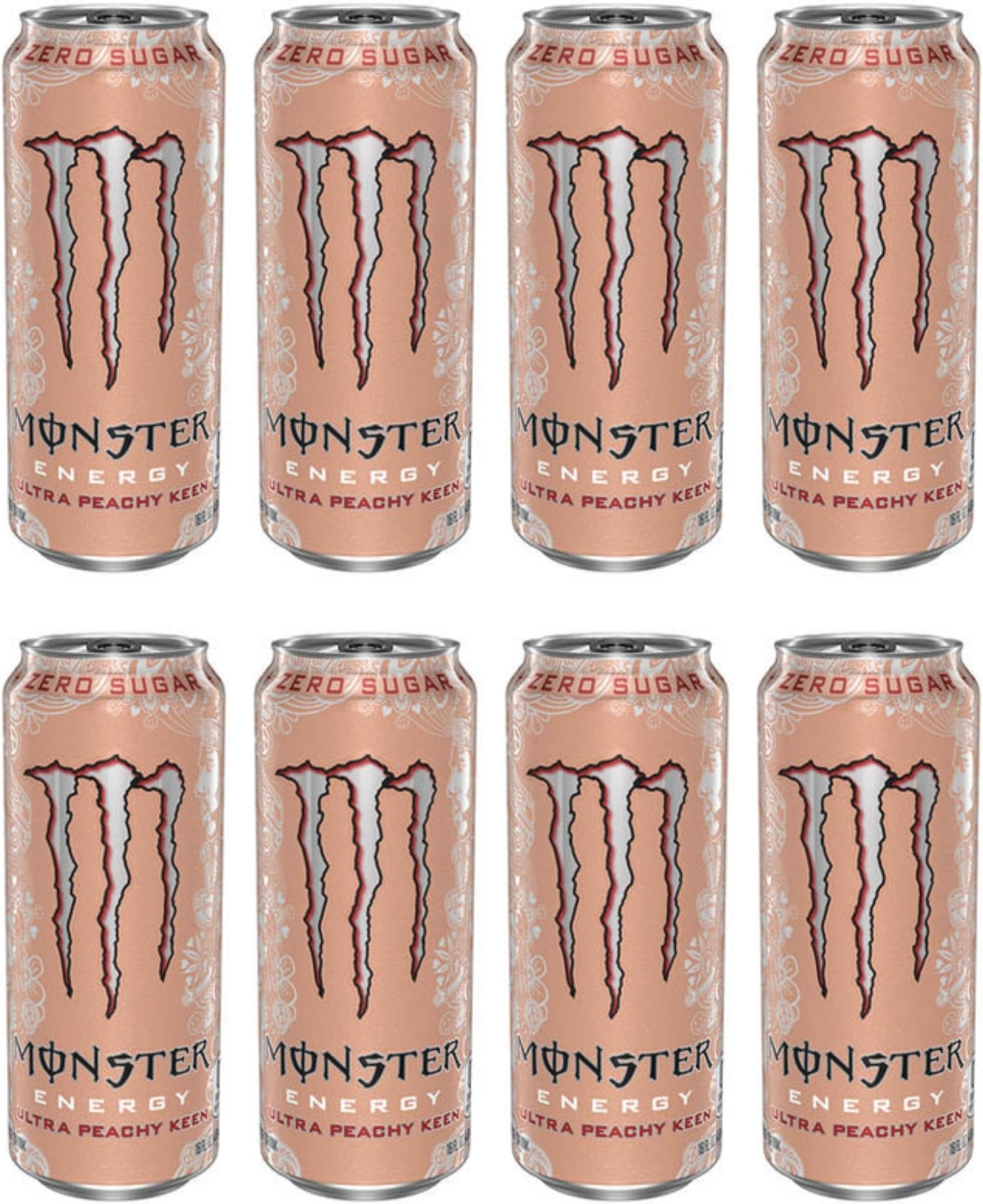 GenericMonster Ultra Energy Drink || Zero Sugar Cans || 8 Pack (16 Fl Oz, Peachy Keen)