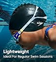 Speedo Unisex Flat Silicone Swim Cap for Men and Women - Navy gallery image