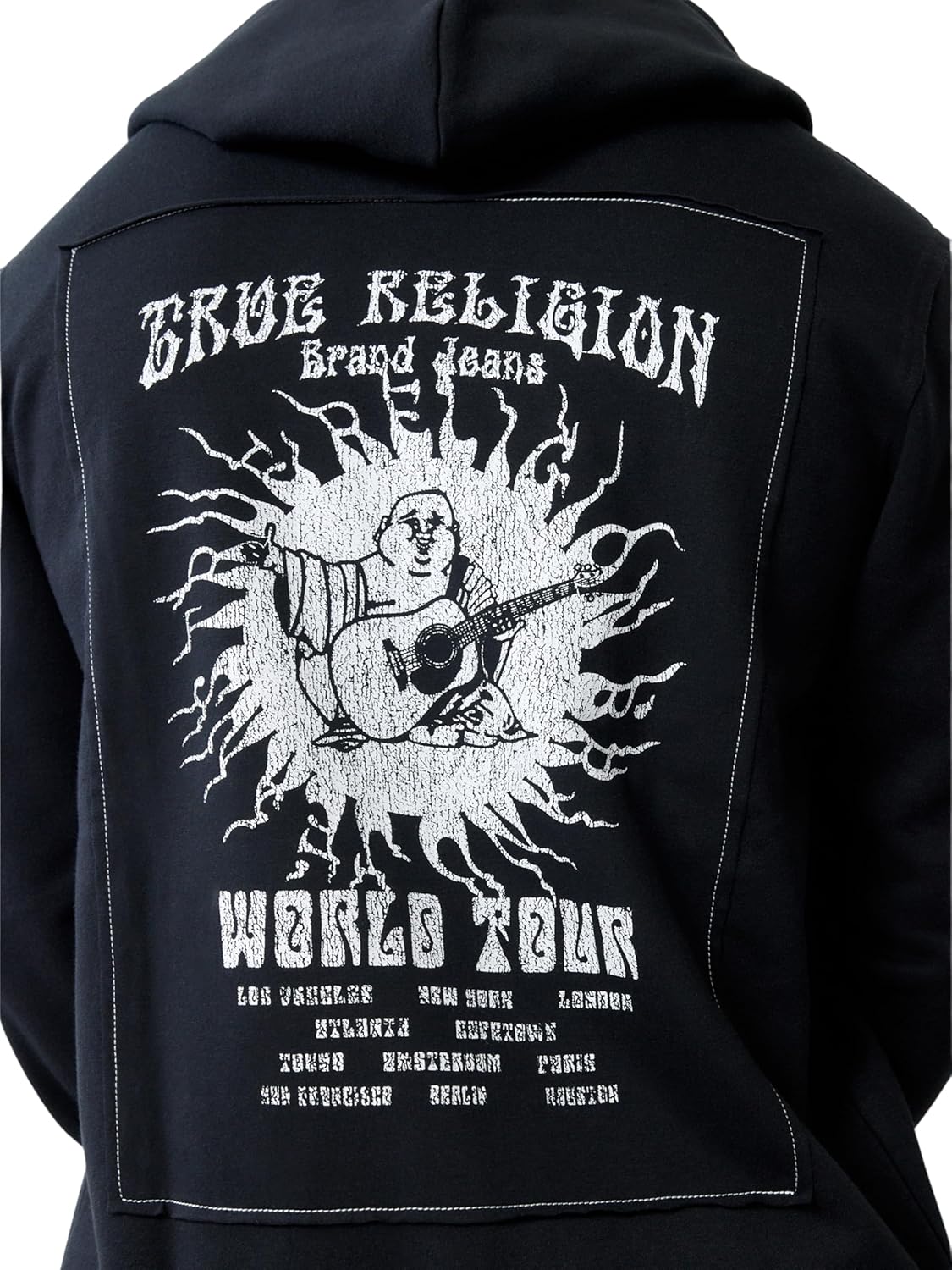 True Religion Men's Blazing Tour Applique Zip-Up Hoodie - Image 6