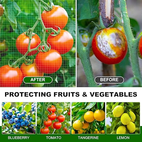 Miniatura 3 de Outlet 4 unidades Red para plantas de jardín, 2 tamaños, bolsas de cobertura de red para arbustos de arándanos, tomates y verduras, red de jardín