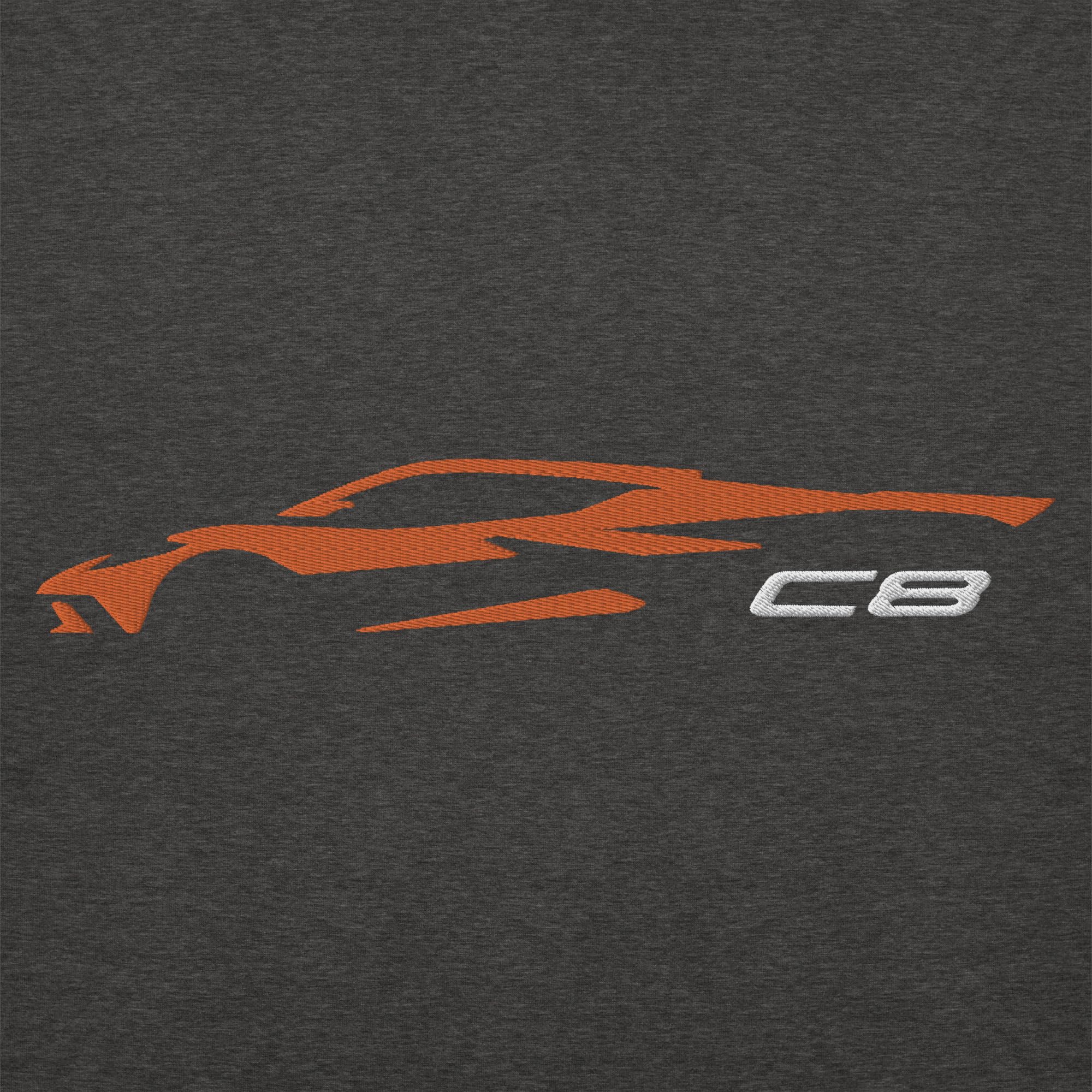 2024 C8 Corvette bluza z kapturem dla Amplify Orange Vette Drivers niestandardowa haftowana bluza z kapturem