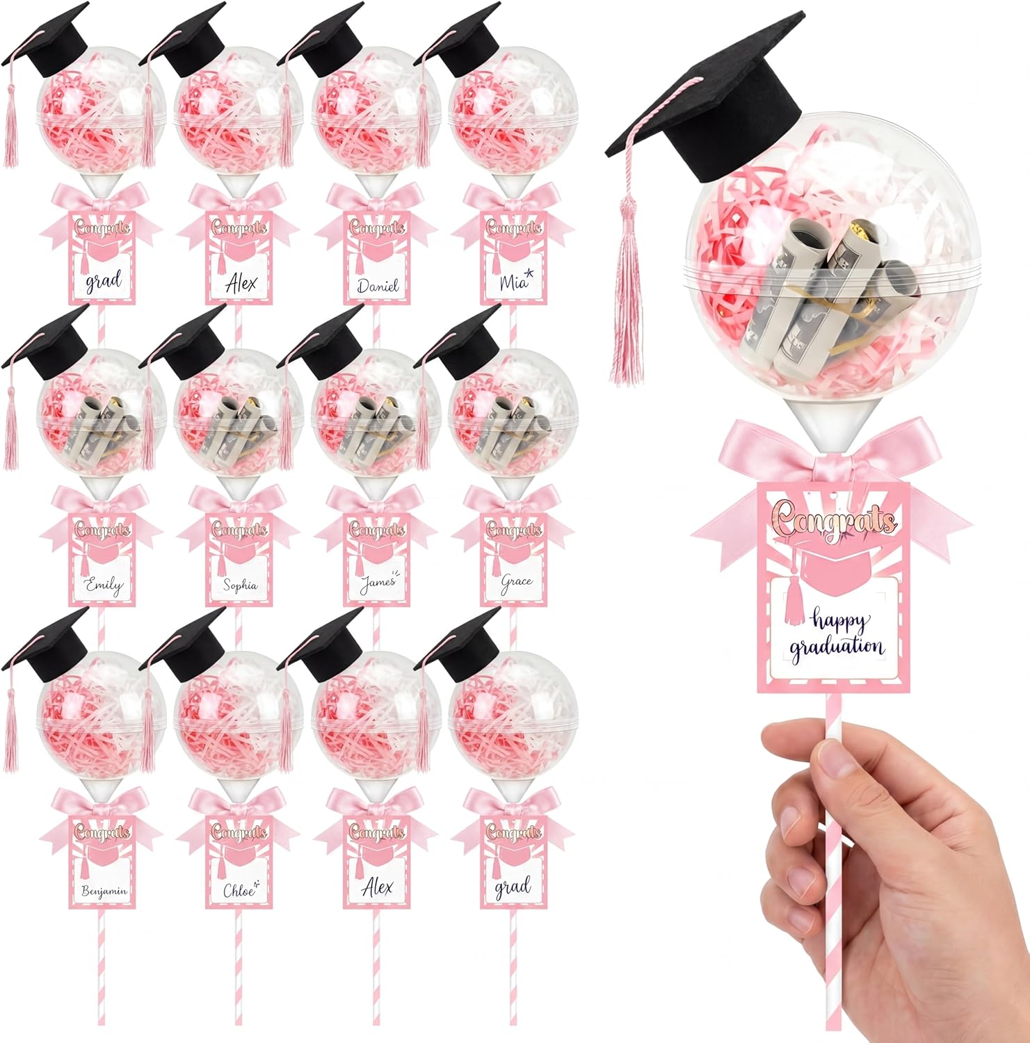 Amazon.com: Gersoniel 12 Sets 2026 Graduation Party Favors 18 oz ...