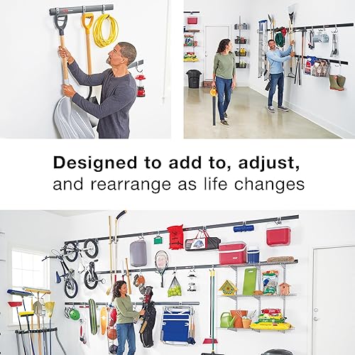 Miniatura 9 de Rubbermaid Fasttrack Rail Storage - Kit de 3 estantes de 48 x 12 pulgadas, 350 libras por estante, para el hogar, garaje, cobertizoorganización de