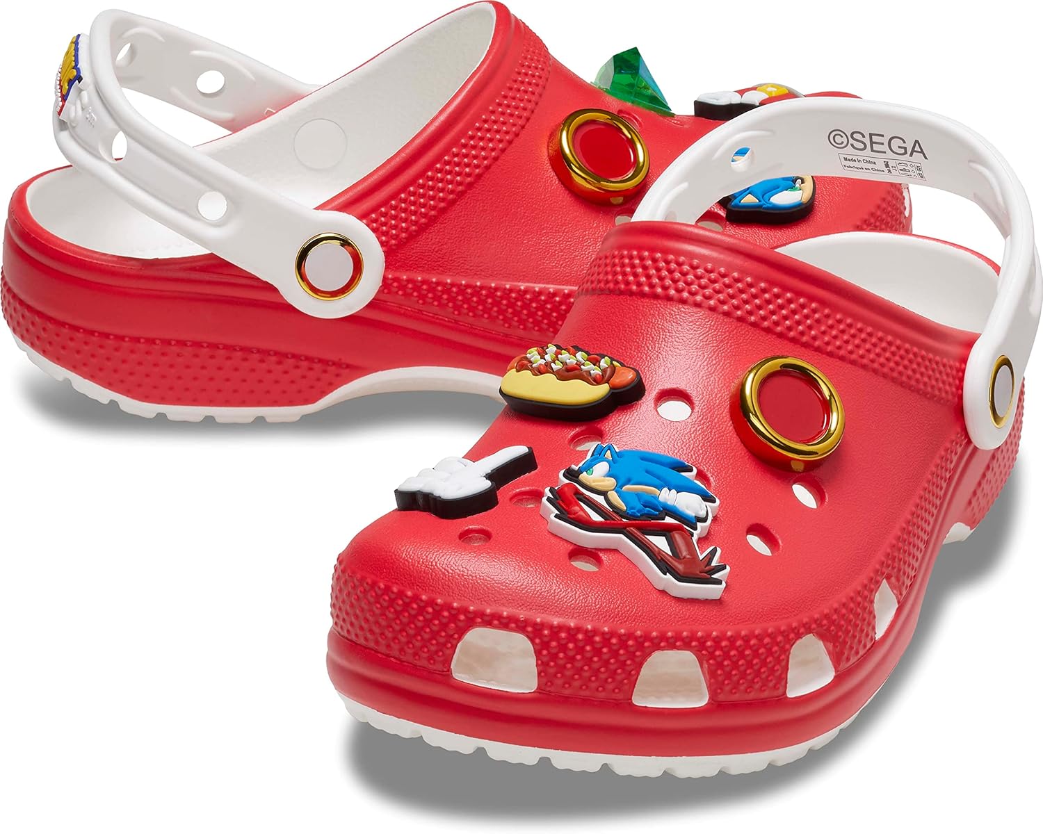 Vista 6 de Crocs Unisex-Child Sonic The Hedgehog Classic Clogs