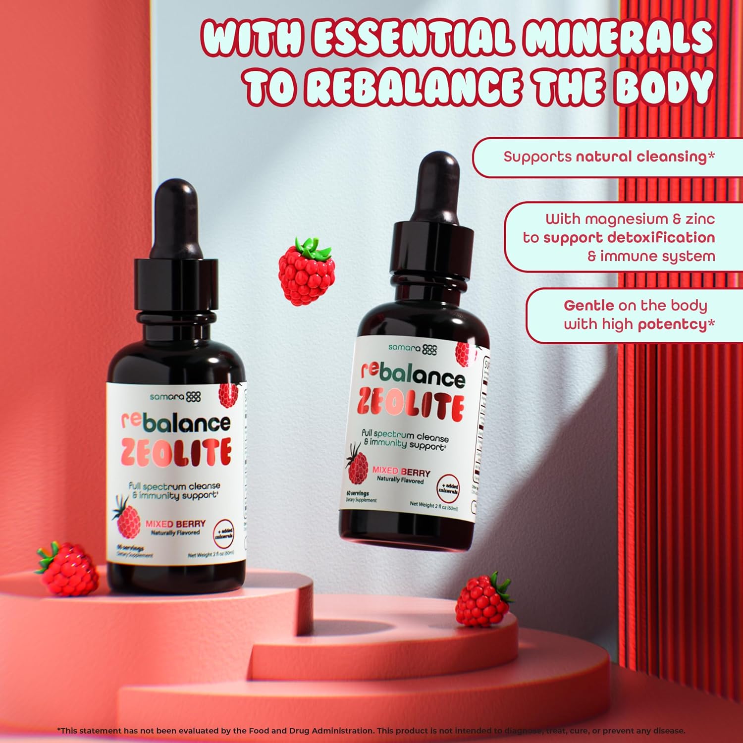 Zeolite Detox for Kids Liquid Drops, Gentle Full-Spectrum Cleanse & Immunity Support with Chlorella, Cilantro Leaf Extract, Milk Thistle, Zinc, Magnesium & Selenium, Mixed Berry Flavor, 60 Servings - Image 5