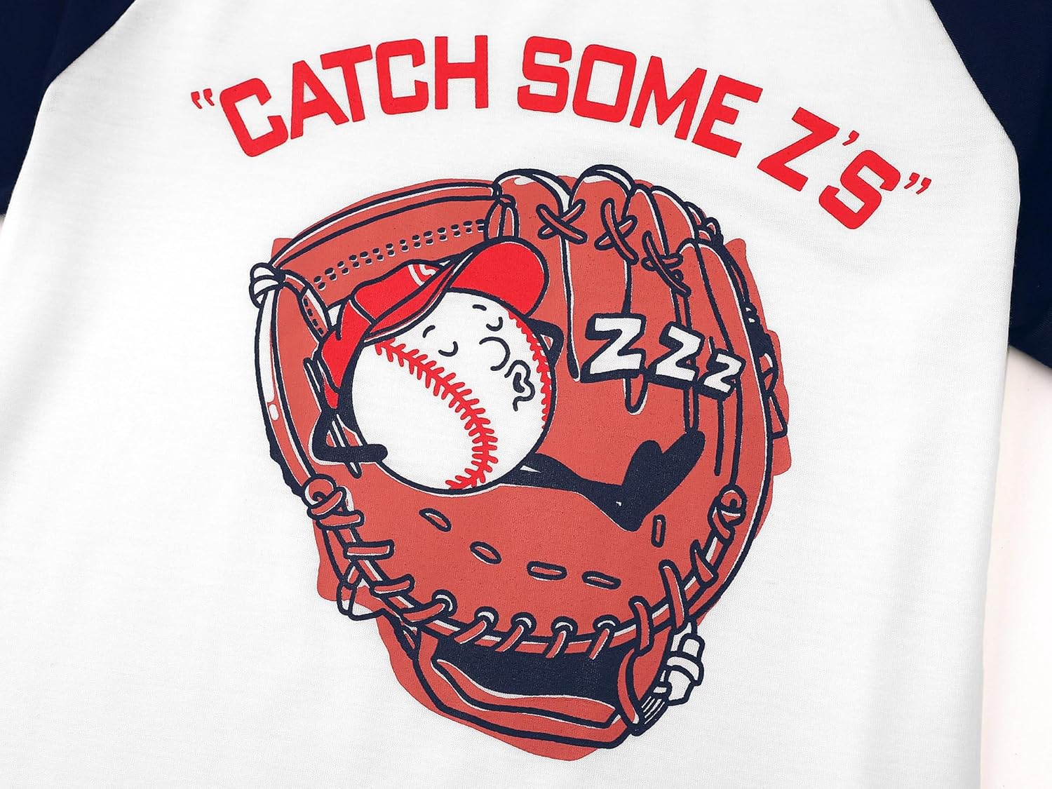 Beezizac Boys Pajamas CATCH SOME Z ' S Striped Summer 2-Piece Cool Short Sleeve & Shots PJs Kid Sleepwear Size 6-18 - Image 3