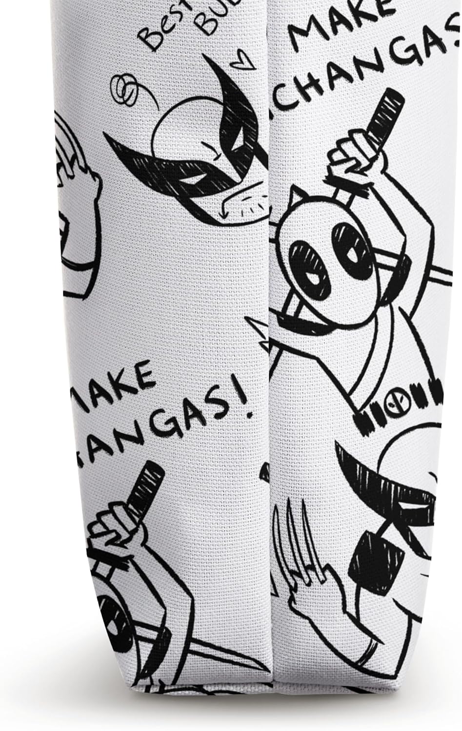 Marvel Studios Deadpool & Wolverine Toony Doodles Pattern Tote Bag