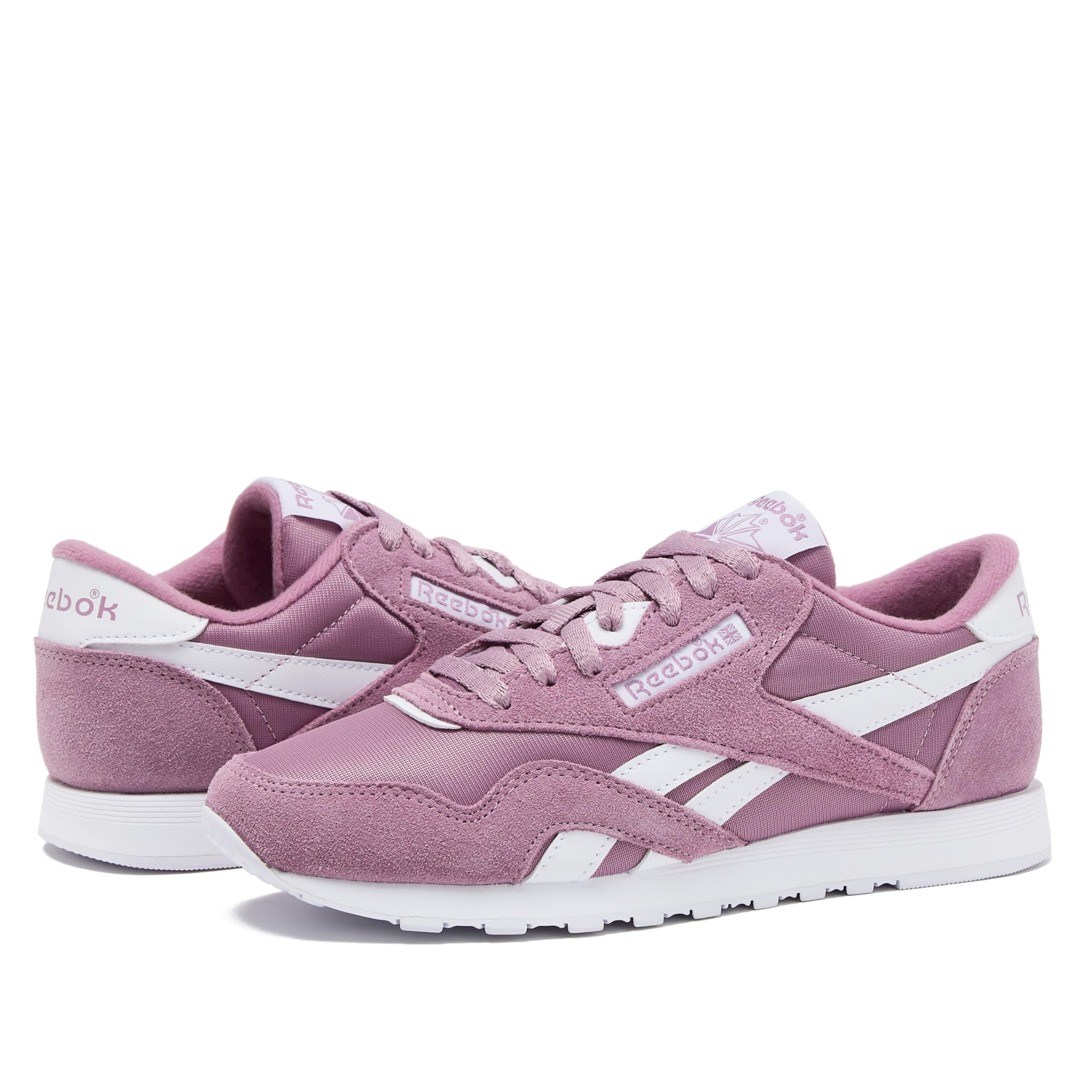 Reebok Tenis clásicos de Nailon para Mujer, Berry Chill/Berry Chill/Calzado Blanco, 9