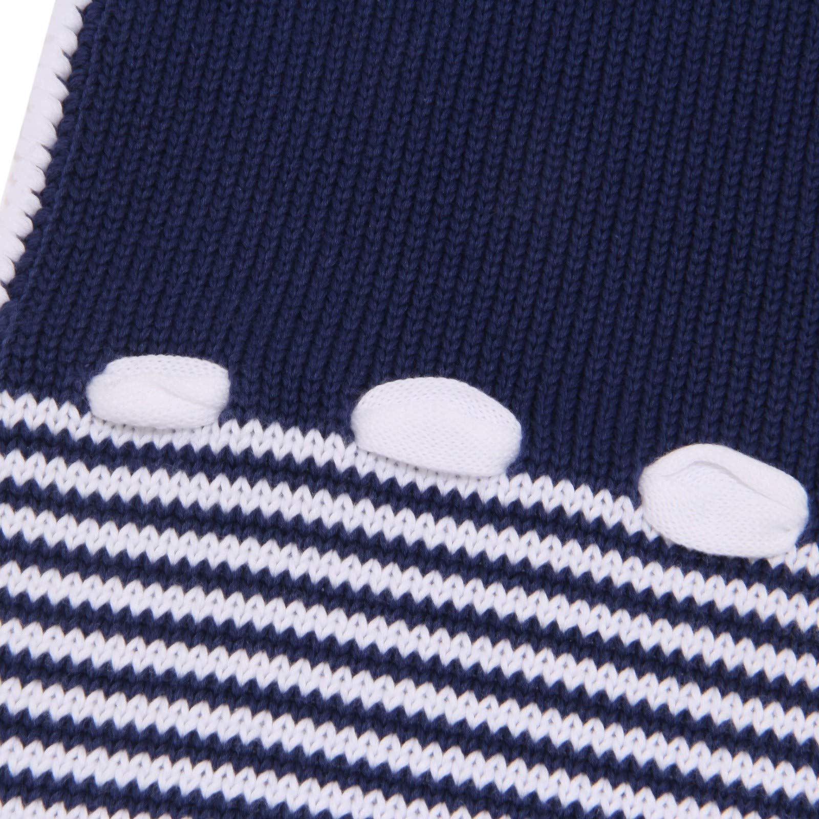 LITTLE BEAR 4809X Łóżeczko dziecięce Biały/Niebieski Cotton Blanket Kid, Biały/Niebieski, Taglia unica