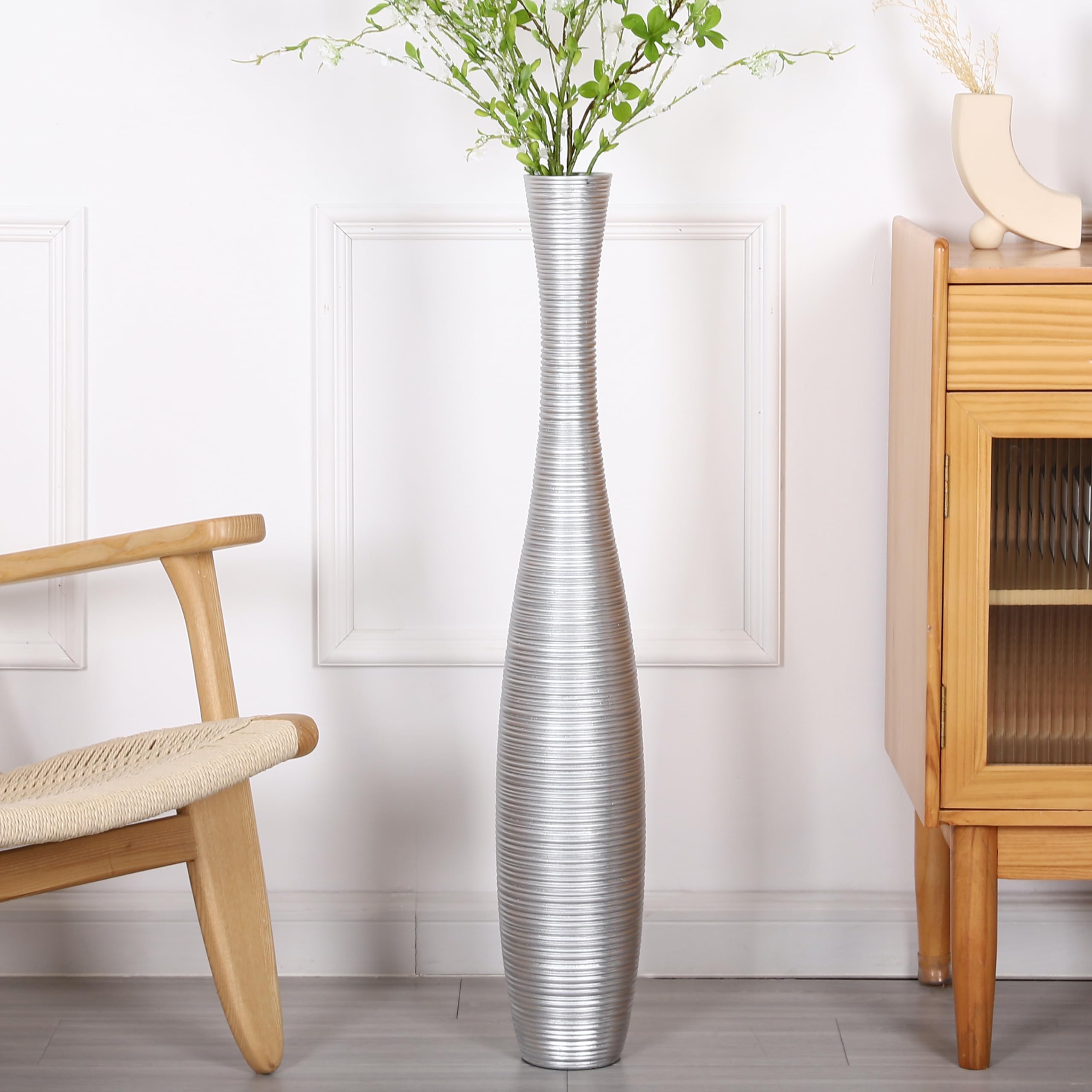 Amazon.de Leewadee Große Deko Bodenvase Für Dekozweige, Hohe Standvase