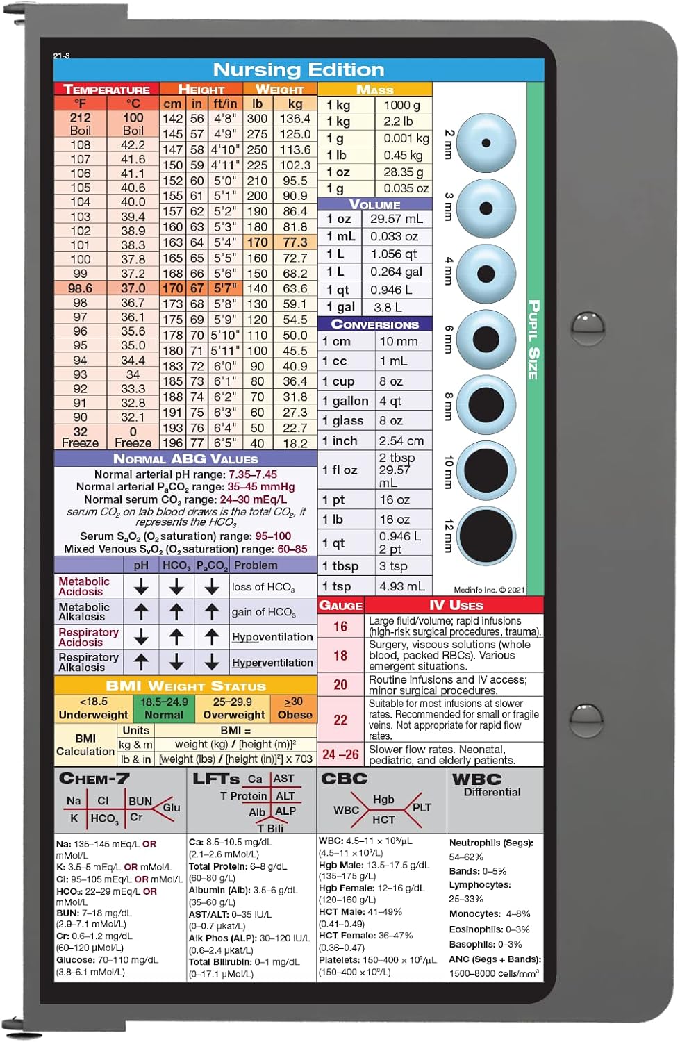 Whitecoat Clipboard® Concealed - Silver Nursing Edition