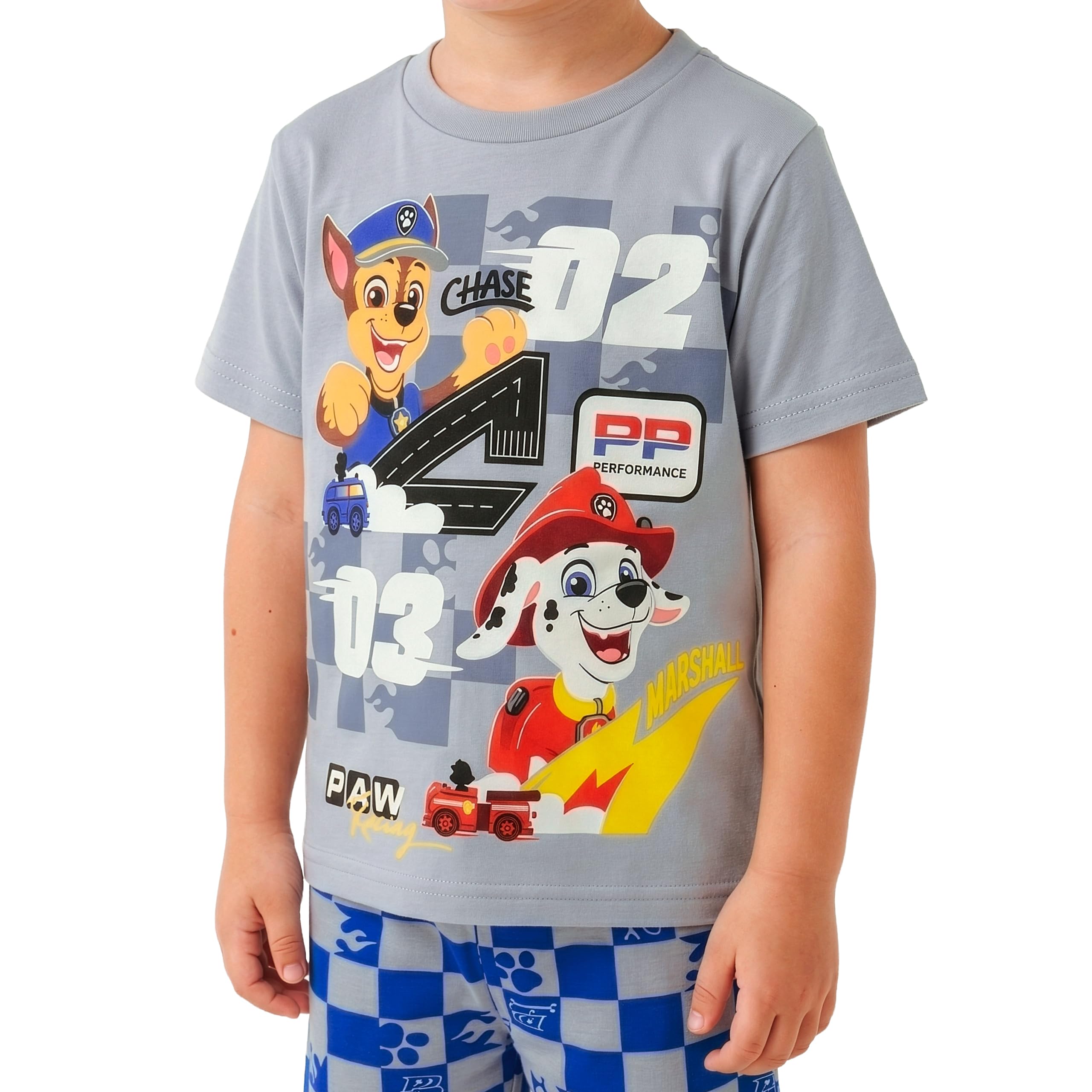 Paw Patrol Pigiama Bambino, Set Pigiama Patrulla Canina con Chase E Marshall, Abbigliamento da Notte Bambini