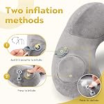 Travel Pillow, Inflatable Travel Pillow for Airplane, Car, Office and Home, Inflatable Neck Pillow for Adults