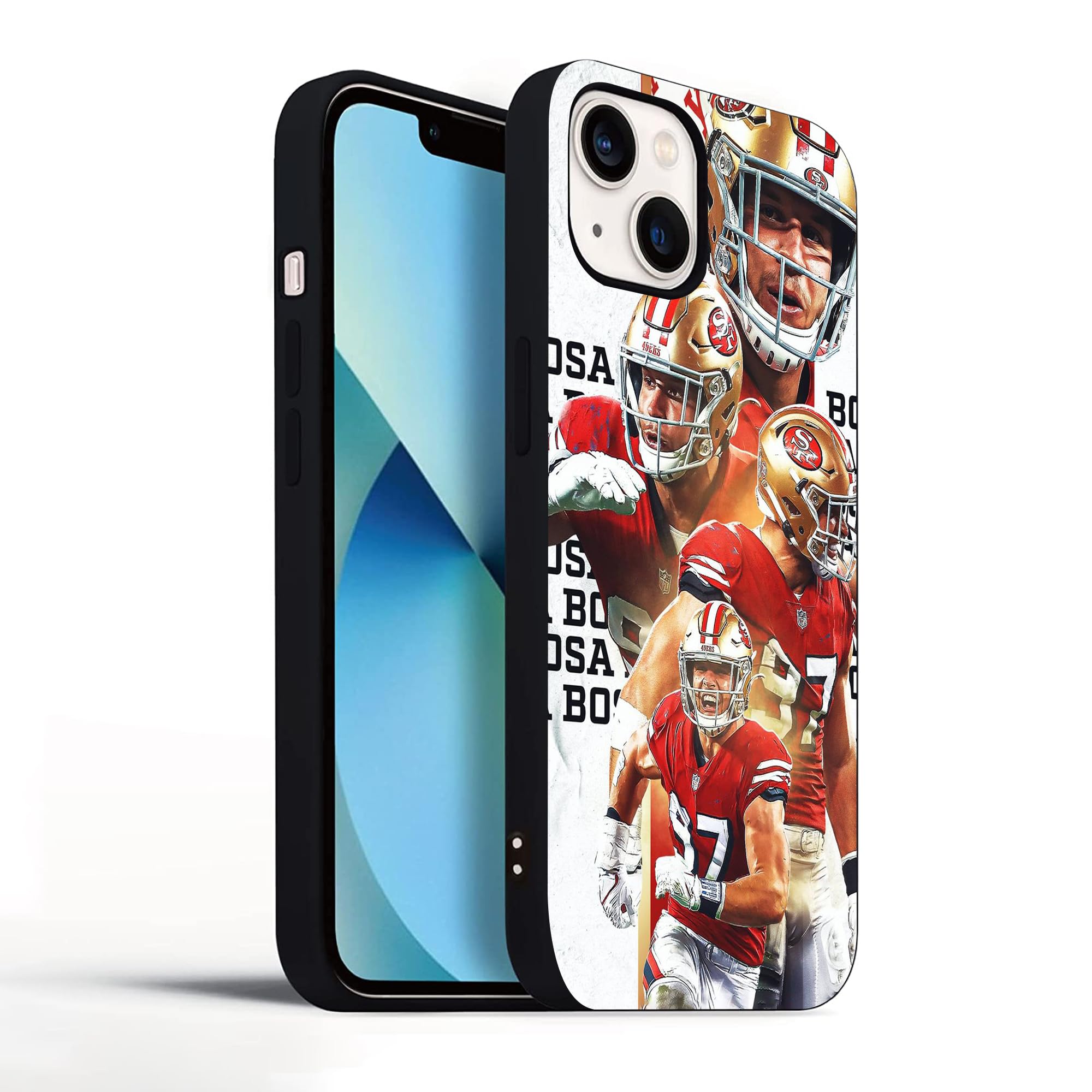 ZHESHAXIN Compatible with iPhone 14 Case, Durable Full Body Protection, Soft TPU Shockproof Case(San-Francisco-Bosa-3)