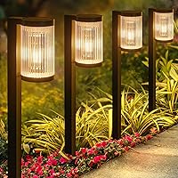 ELECLINK Solar Pathway Lights Outdoor 6-Pack: Super Bright 12Hrs IP65 Waterproof for Yard Walkway Garden Landscape