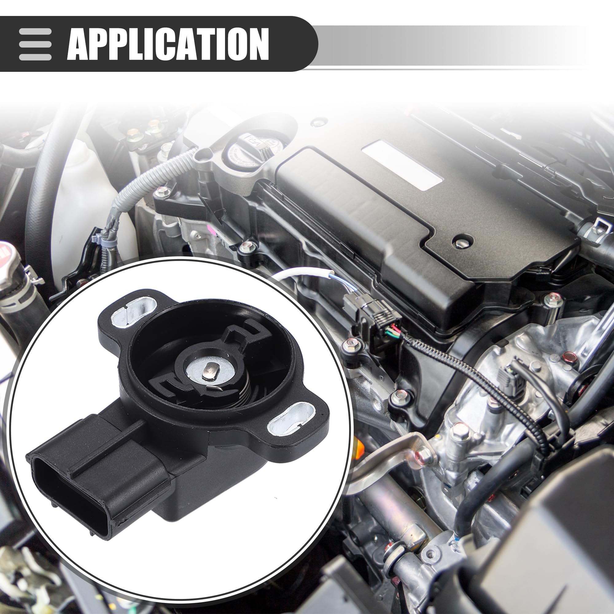 A ABSOPRO Drosselklappensensor für MAZDA MX-6 Kunststoff Schwarz