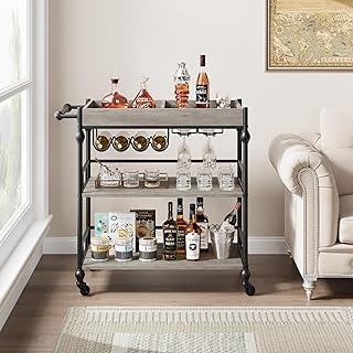 8 Amazing Pool Deck Ideas with Bar for Outdoor Entertaining 51 IDEALHOUSE Bar Cart, 3 Tier Bar Carts for Home with Wheels, Metal Rollin...