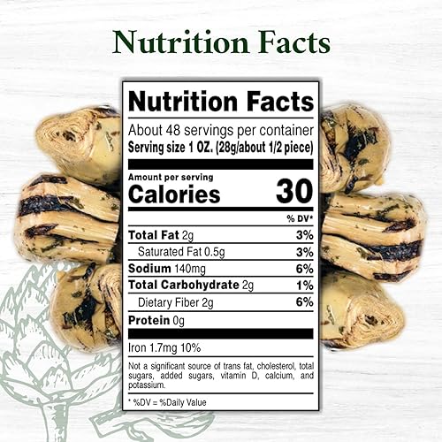 Miniatura 4 de Roland Foods Corazones de alcachofa a la parrilla marinados en vinagre y aceite, alimentos importados especiales, paquete de 67 onzas