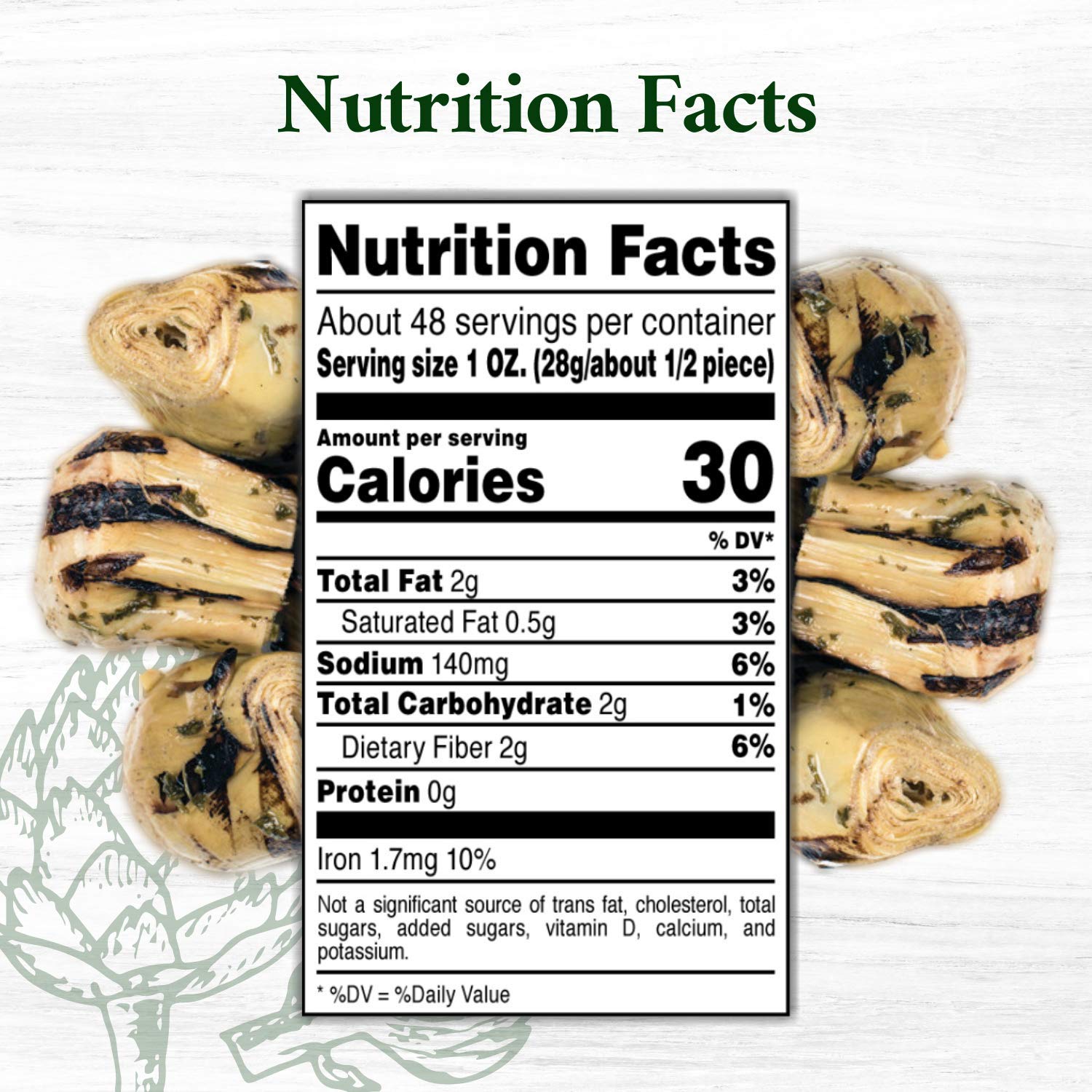 Roland Foods Grilled Artichoke Hearts Marinated in Vinegar and Oil, Specialty Imported Food, 67 Ounce, Pack of 1