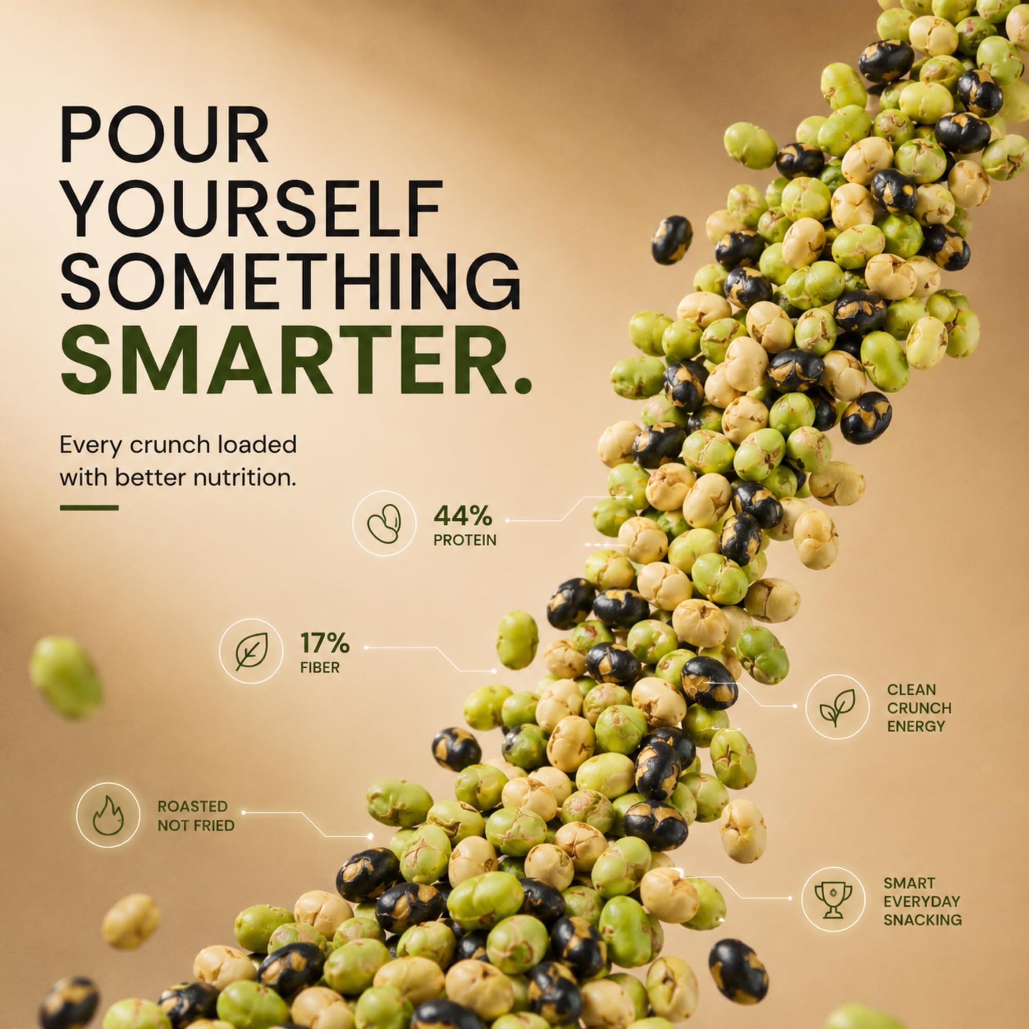 Big Pantry Roasted Protein Bean Mix 150 g Jar | Soya, Edamame & Black Beans — Amazon image 5