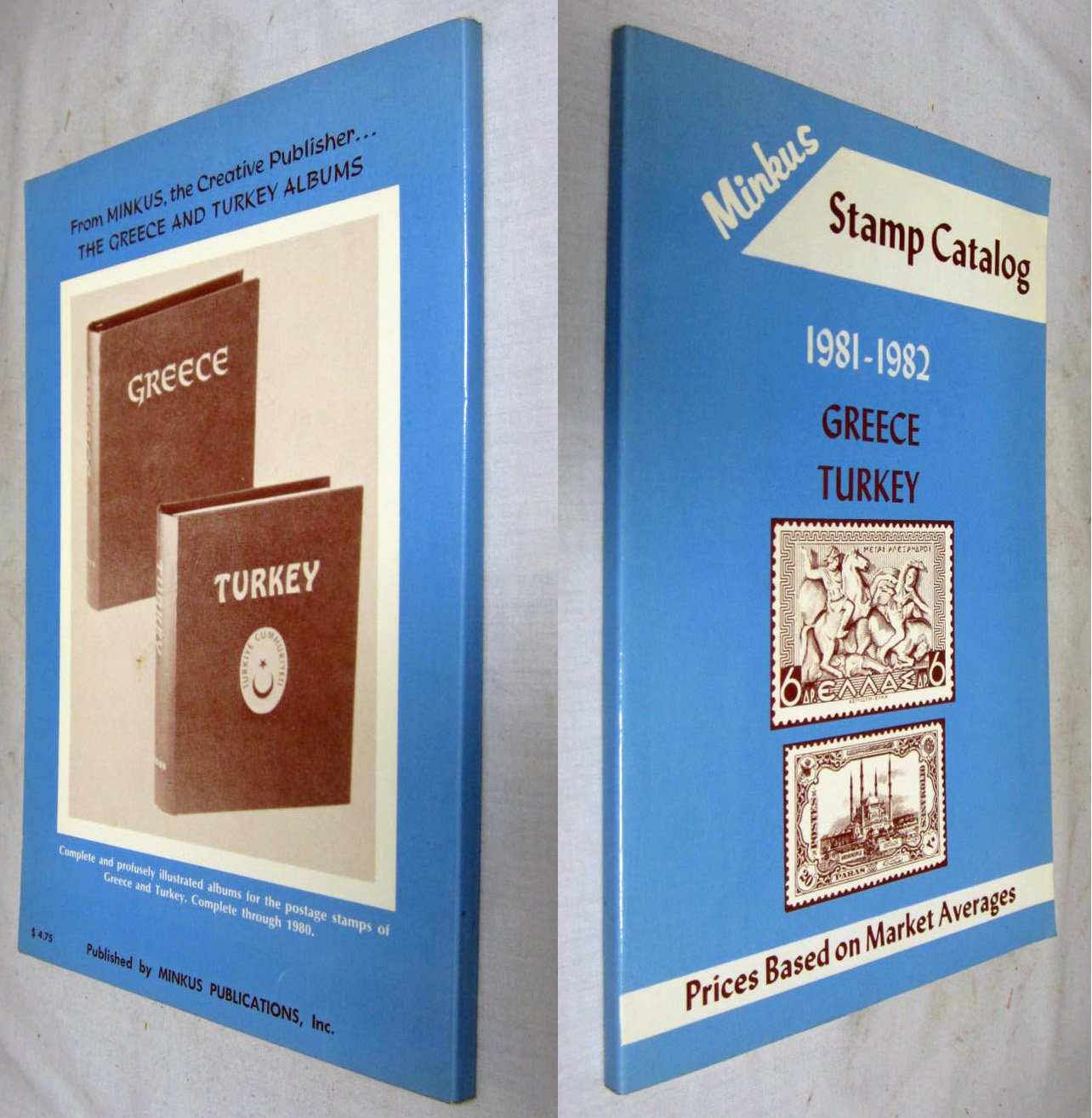 Minkus Stamp Catalog 19811982 Greece Turkey. Edited by A