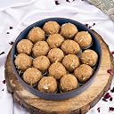 Gud Mishri Gond Ke Laddu Mishri 1Kg | Healthy Energy-Boosting Indian Sweet Made with Aata, Badam, Gond, Coconut & Desi Ghee | Sweetened with Mishri | Nutritious Traditional Ladoo | No Refined Sugar | Healthy Mithai Gift Box gallery image
