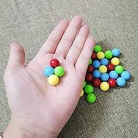 Vista 3 de Juego de 40 bolas de repuesto para canicas compatibles con hipopótamos hambrientos hambrientos (4 colores)
