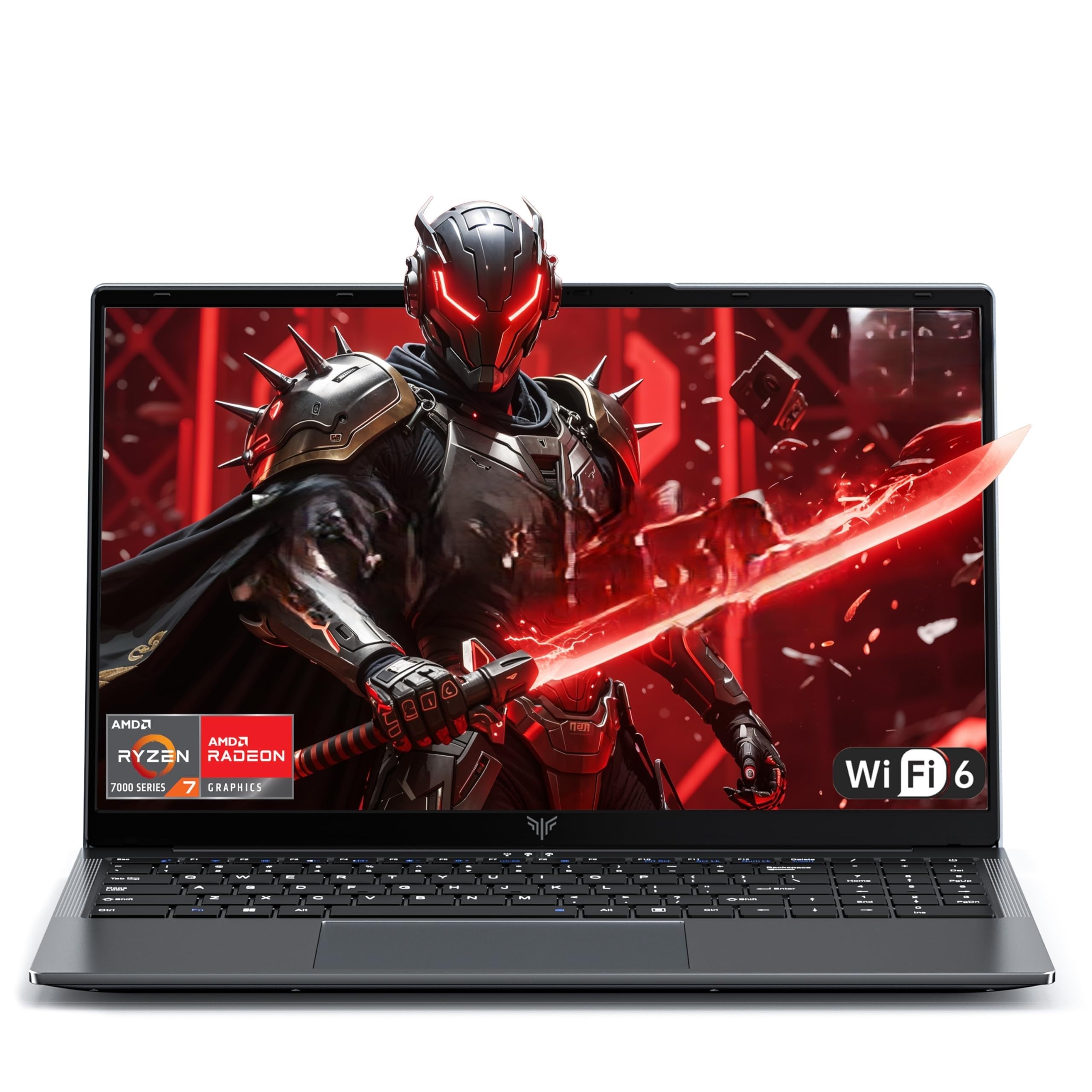 Gaming Laptop with AMD Ryzen7 7730U Processor（Up to 4.5GHz,8C/16T),16GB DDR4 RAM 512GB SSD, AMD Radeon Graphics,WiFi 6,15.6 inch IPS Display,Webcam, Windows 11 Laptop Computer for Video Editing