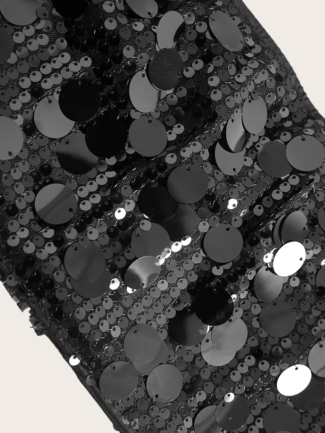 Women's Sequin Glitter Crop Tube Top Y2k Strapless Backless Fitted Club Rave Tops Night Out Outfit - Image 4