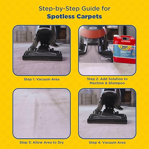 Miniatura 5 de Zep ZUPXC320 - Champú para alfombras de primera calidad, 2.5 galones (caja de 2), limpieza profunda y eliminación de manchas, para máquinas de
