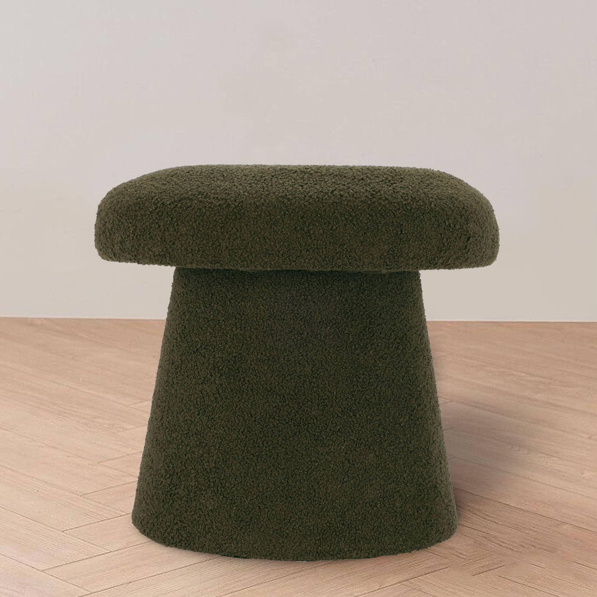 Well Home Tabouret Champignon 'Teddy' Vert Ø43 x 38 cm