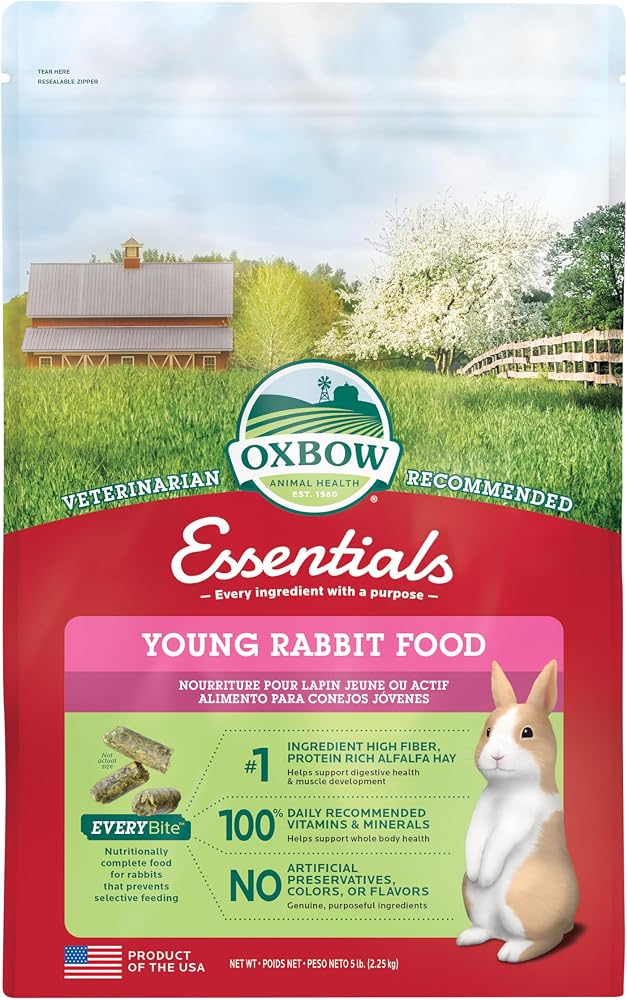 Oxbow Essentials - Pienso para conejos jóvenes, 2,25 kg